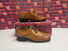 Boys Tan Buster Brown vintage Brady boys dress shoe Size 13 Deadstock