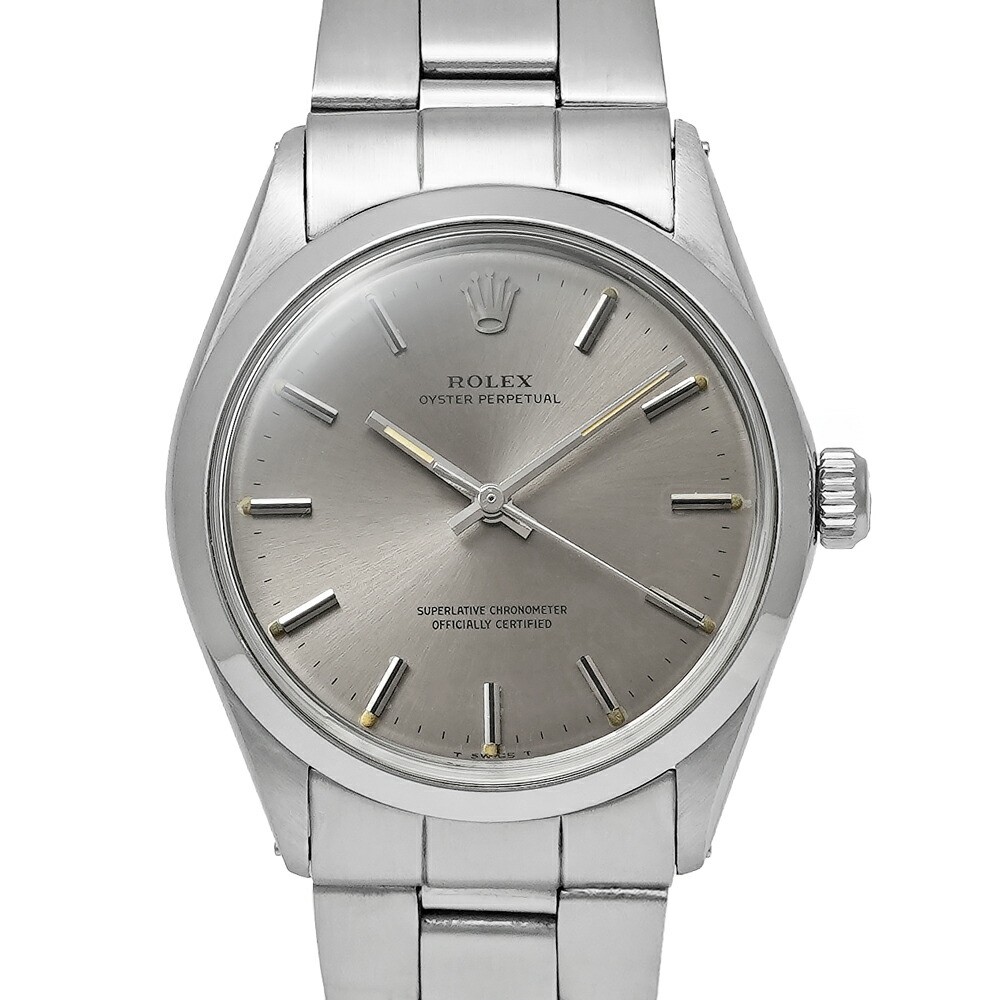 1969 ROLEX Oyster Perpetual 1002 Gray Vintage Men's Watch