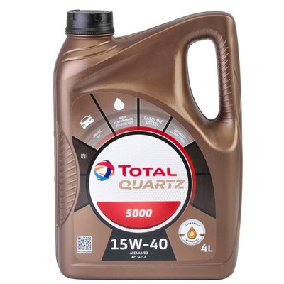 TOTAL QUARTZ 5000 MOTORÖL 15W40 - 4 LITER - 166482