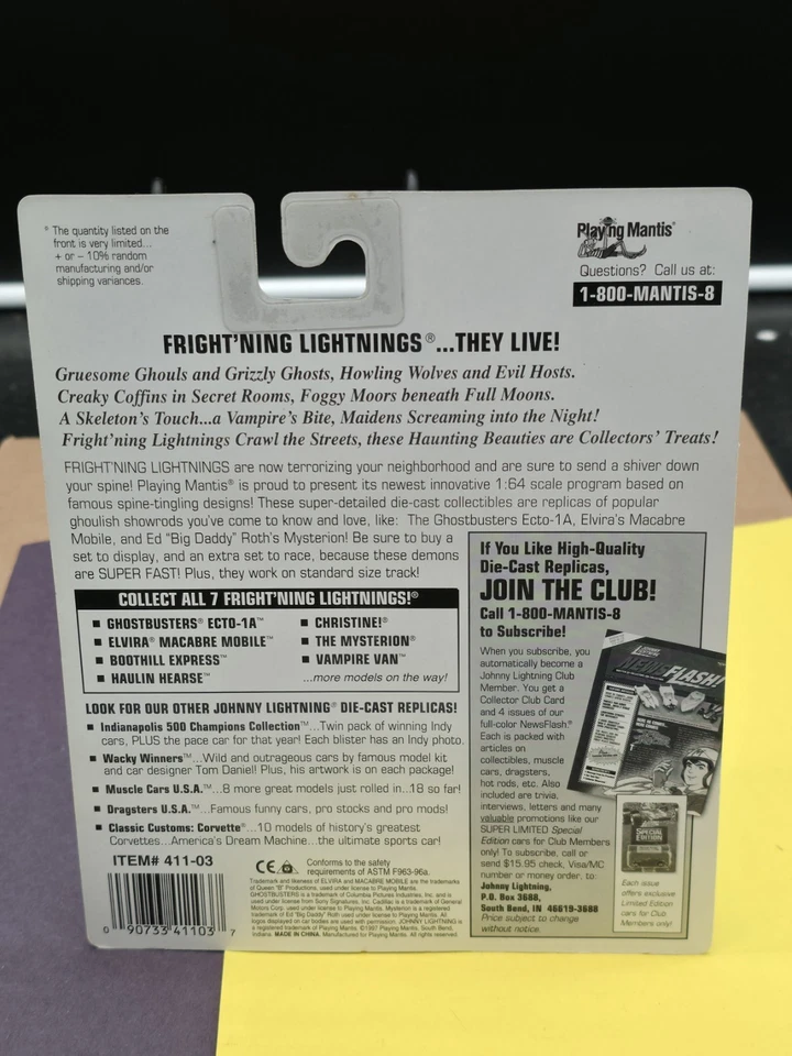 Johnny Lightning, aterrador. Lightning, Christine, escala 1/64 Foto 2 de 2