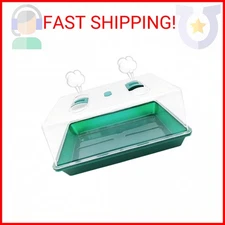 Propagator with Humidity Vents Domes,Heavy Duty Growing Tray Mini Greenhouse for