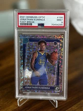 2021 Donruss Optic Fast Break #190 Jonathan Kuminga PSA 9 RC