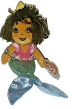 Ty Beanie Baby DORA the EXPLORER (Mermaid Costume)(7 Inch) NEW MWMTs Stuffed Toy