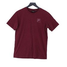 Fila Men's T-Shirt S Purple 100% Cotton Basic