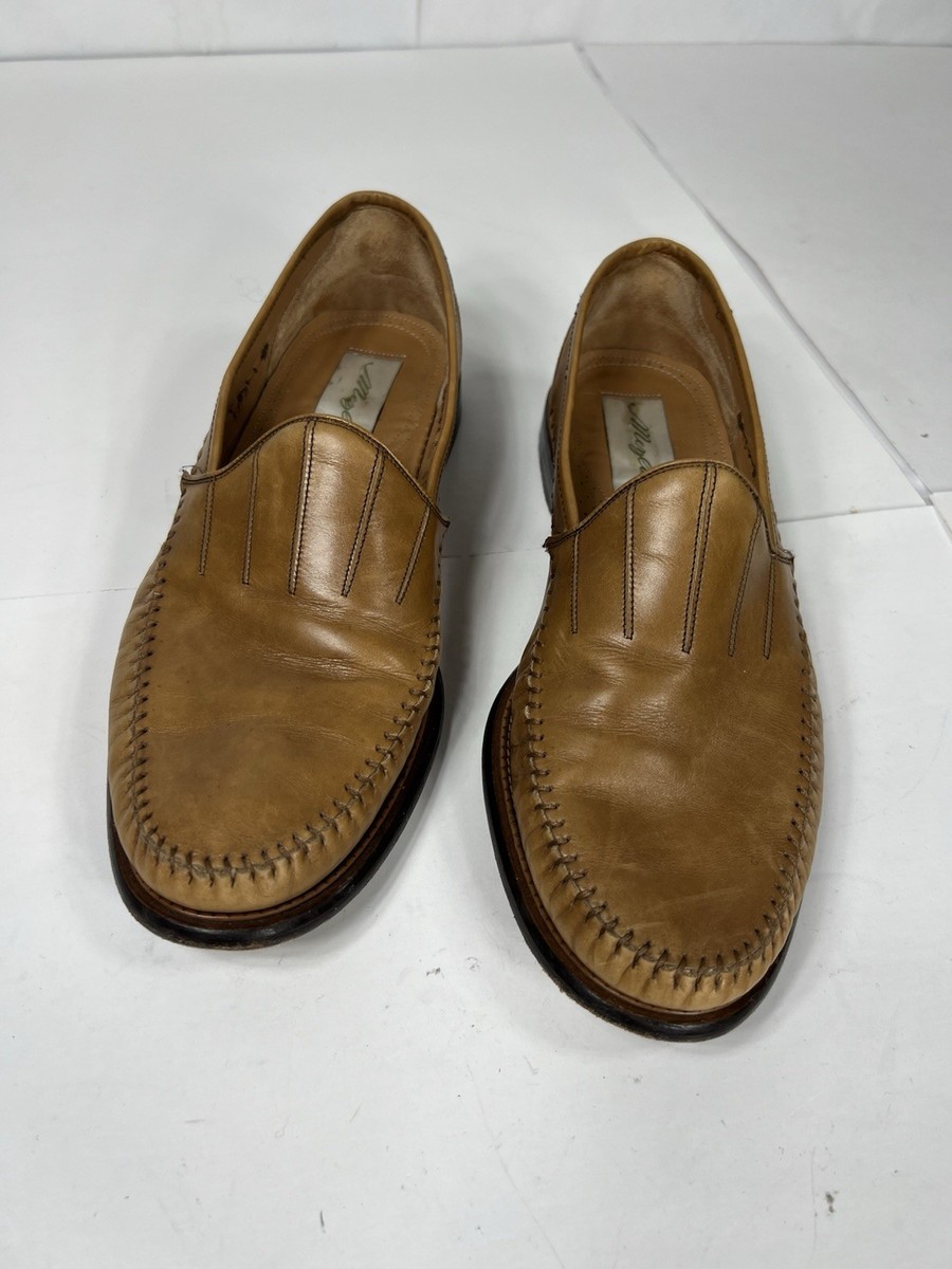 Mezlan Mens Shoes Loafers Brown Leather Rivello Hand Made  display picture 3