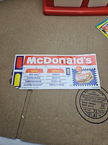 Vintage McDonalds Happy Meal Magic Hamburger Snack Maker 1993 - Bild 13 von 24