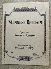 Viennese Refrain Vintage Piano Vocal Sheet Music Vintage 1933