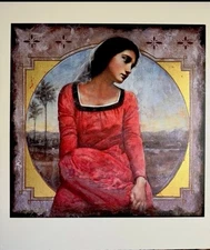 Donna Velata By Richard Franklin H/ Signed LTD ED Giclee 1994 Timeless Beauty