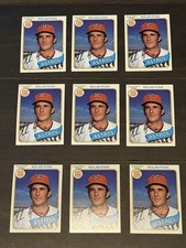 Lot Of (9) Cards 1980 Topps Burger King #9 NOLAN RYAN Vintage Baseball M45