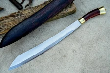 Custom Handmade Carbon Steel Blade Parang Machete Sword - Hunting Sword Camping