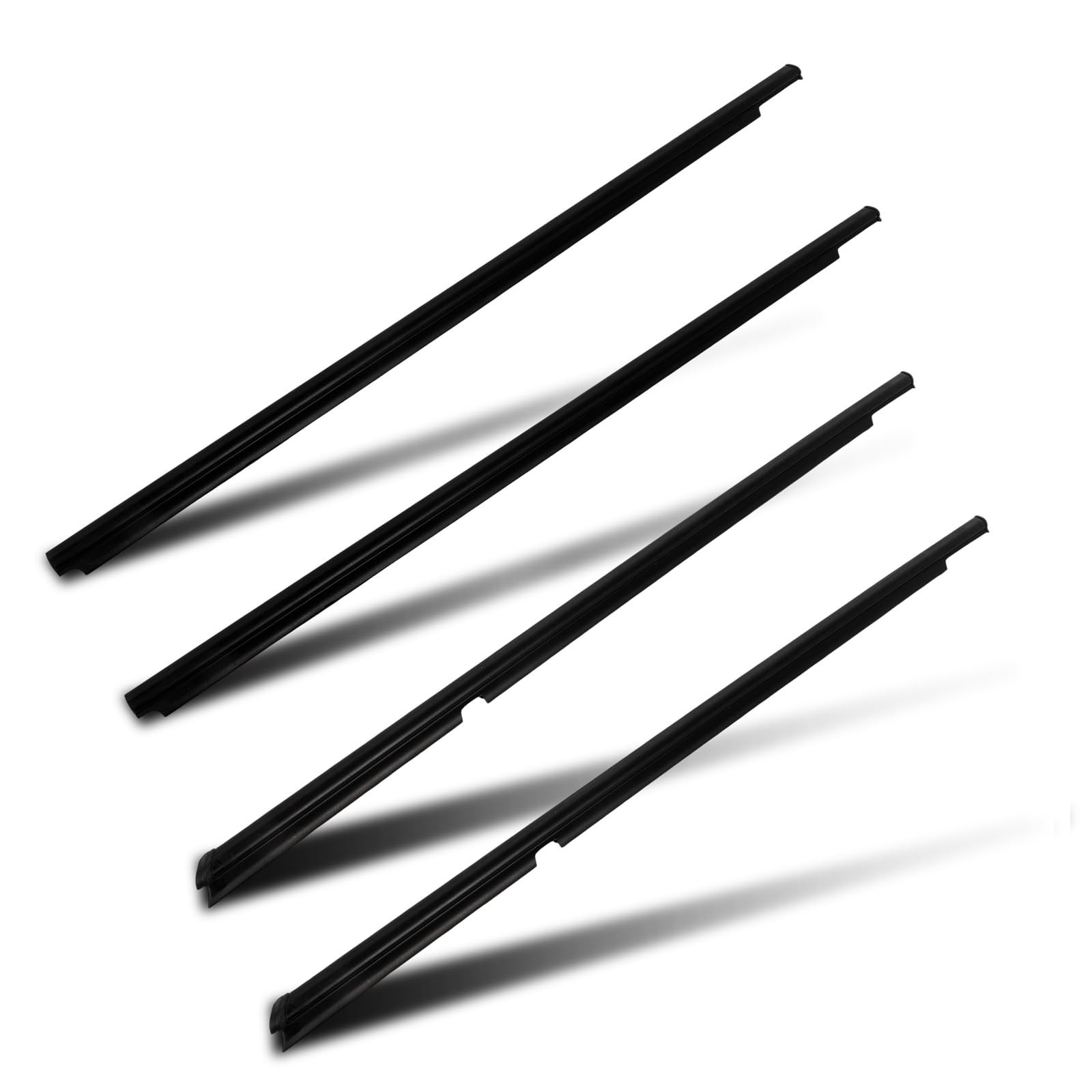 4PCS Black Window Molding Trim for Mitsubishi Lancer 2008 2017 5727A005