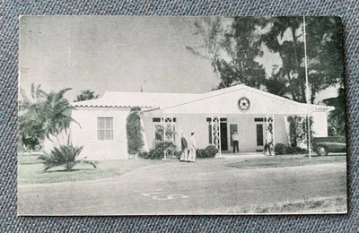 USA 1953 Hollywood - used picture postcard New Rotary Club House to Wakefield - Bild 1 von 2