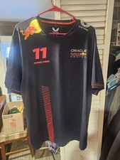 Red Bull Racing F1 Mens 2023 Sergio "Checo" Perez Team T-shirt - Navy Size 3xl