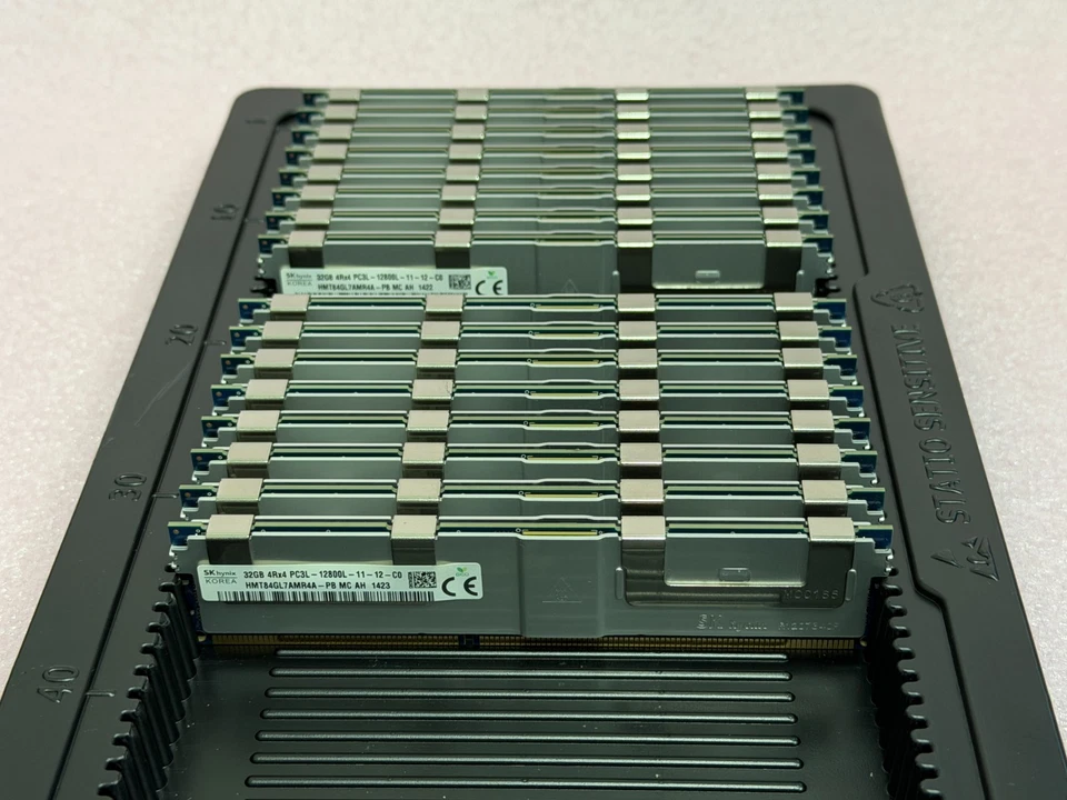 256 GB SK HYNIX (8 X 32 GB) PC3L-12800L 4Rx4 DDR3L 1600 MHz LRDIMM ECC SERVIDOR RAM Foto 2 de 4