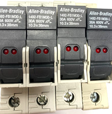  Lot of 4 ALLEN BRADLEY FUSE HOLDERS 1492-FB1M30-L