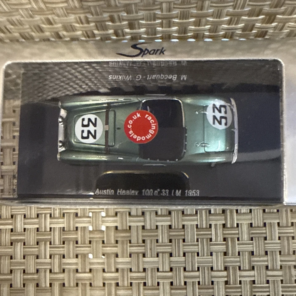 Spark 1:43 S0803 Verde Austin Healey 100 #33 LM 1953 M. Bacquart, G. Wilkins NUEVO Foto 4 de 4