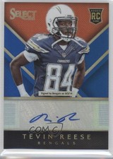 2014 Panini Select Rookie Auto Blue Prizm 17/25 Tevin Reese #RA-TV Auto 0c2