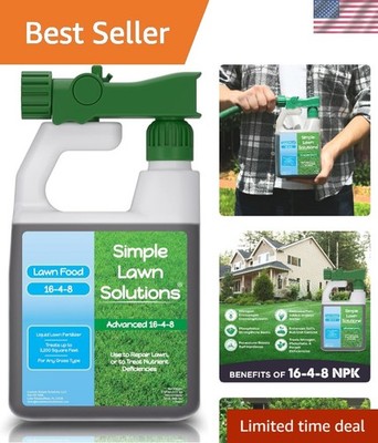 Concentrated 16-4-8 Lawn Food - Effective Liquid Fertilizer for Every Grass Type