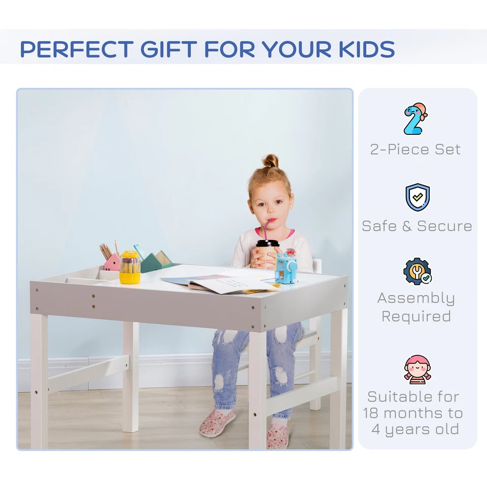 Juego de mesa y sillas de actividades para niños Foto 3 de 4