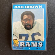 1971 Topps Bob Brown #16 HOF Rams Tackle