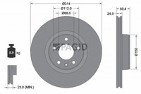 2X Bremsscheibe Pagid 54322NHC FüR Audi A6 C6 Avant 4F5 4F2 Tdi Tfsi Quattro Fsi