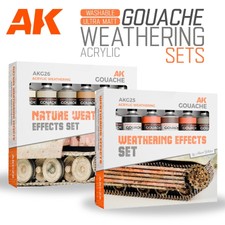 AK Interactive: GOUACHE 6-Pack Sets - Water B...