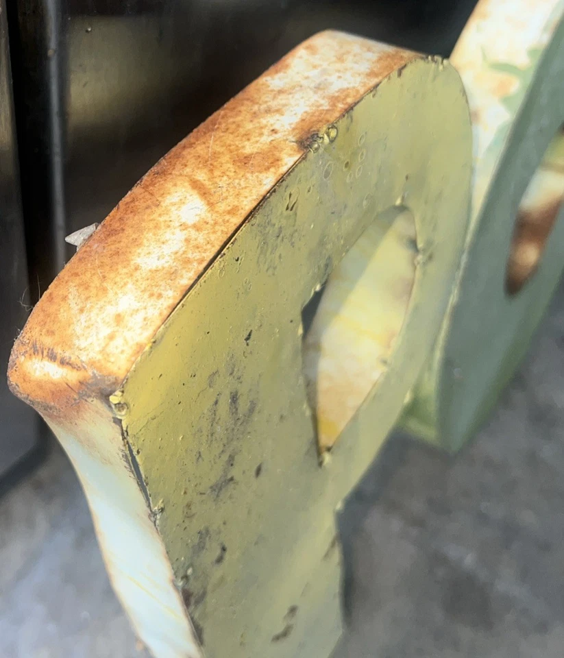 Vintage Collectible Pool  Art Metal Tin Sign Outdoor Bar Pool 1950s motel Ooak - Image 3 of 4