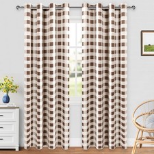 Buffalo Plaid Blackout Curtains for Bedroom - Thermal Insulated and Energy Ef...