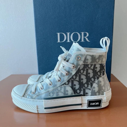 Baskets montantes Christian Dior oblique tout motif chaussures femme pointure 38