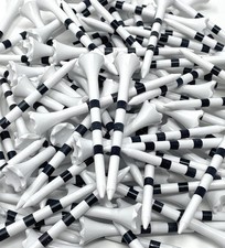 NorthPointe 3    Plastic Golf Tees   3 1/4, White Tee with 3 Black Stripes