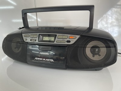 プレーヤー Panasonic DIGA Panasonic RX-DS27 Power Blaster Boombox Radio Cassette CD Tested