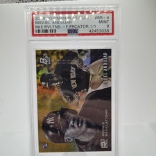 2018 Bowman Platinum Miguel Andujar Rookie Revelation Foilfractor 1/1 PSA 9 Mint