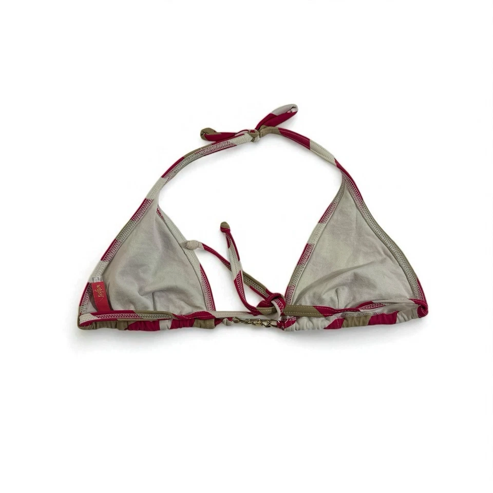 Top de bikini a rayas Sofia By VIX halter talla grande Foto 2 de 4