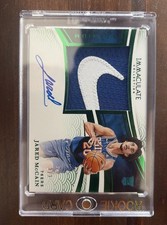 JARED MCCAIN 2024 IMMACULATE PREMIUM NIKE PATCH AUTO INTERNATIONAL GREEN RC 3/3