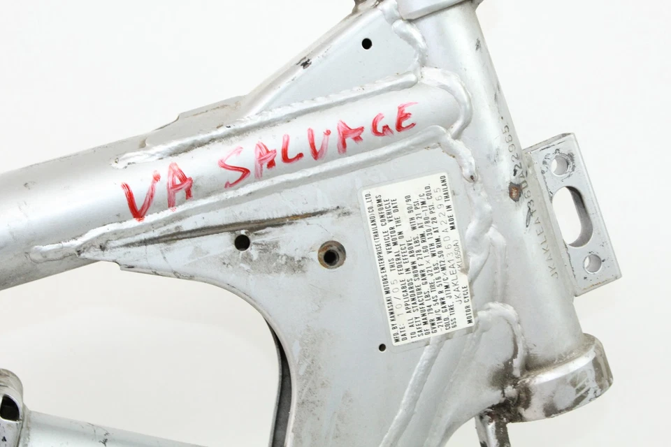 87-07 Kawasaki KLR650 KLR 650 Main Frame Chassis SLVG - Imagem 2 de 4