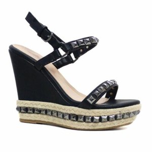 faux leather espadrilles