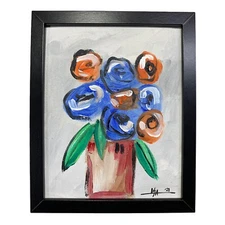 PAINTING ACRYLIC ON CANVAS PANEL (FRAME INCLUDED) CUBAN ART  8”X10” By LISA.