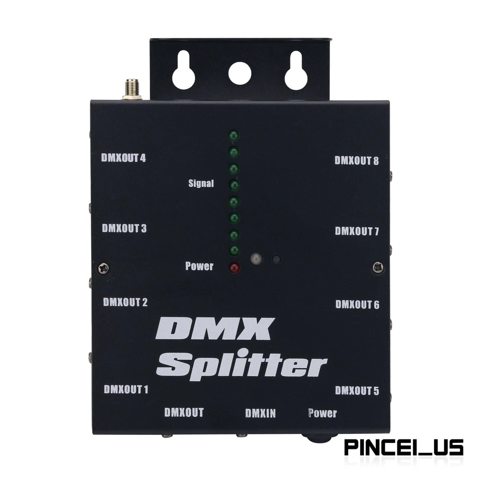 8-Channel DMX Splitter Wireless DMX512 Signal Splitter for Stage Light Control - Image 2 of 4