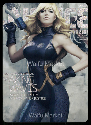 Black Canary Superheldine Waifu Karte CCG