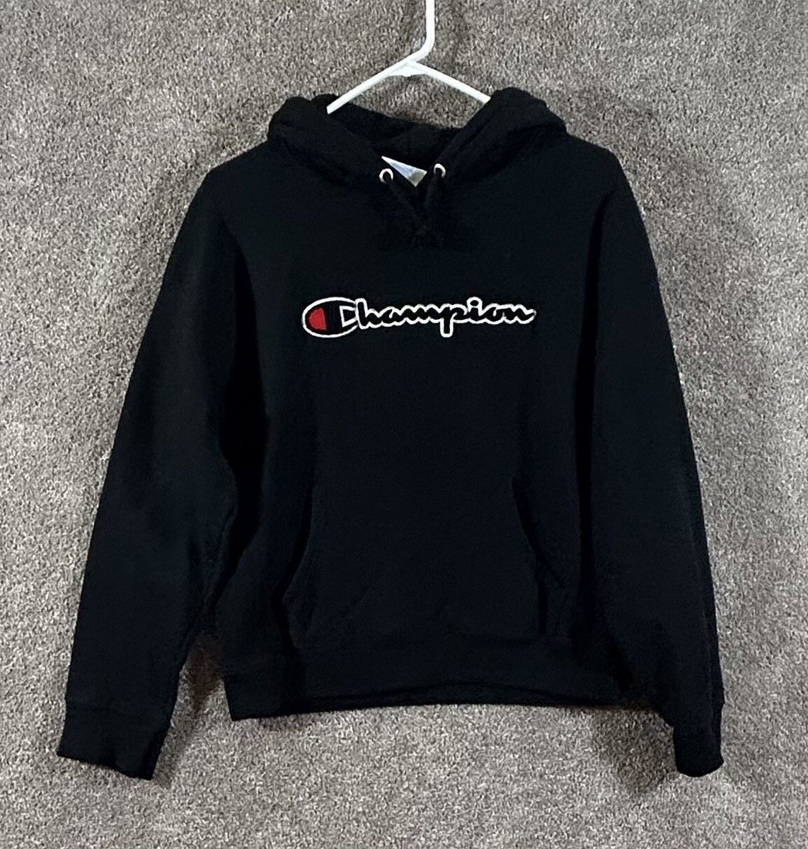Oversized Hoodie Women's Black Champion Sweatshirt Champion