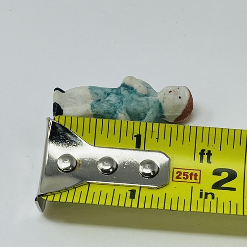 Vintage Japanese Man Boy Miniature Bisque Figure Figurine Mini - Picture 5 of 5