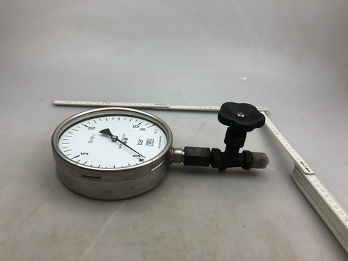 Altes Einbau Messinstrument Metall Suku Druckmesser 50er 60er /52 - Picture 7 of 12