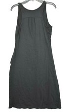 A New Day Women Black Sleeveless Crew Neck Cotton Casual Sheath Midi Dress S