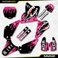 Pink Savage Racing Graphics Kit fits 01-21 Suzuki RM85 RM 85 Racing Decal