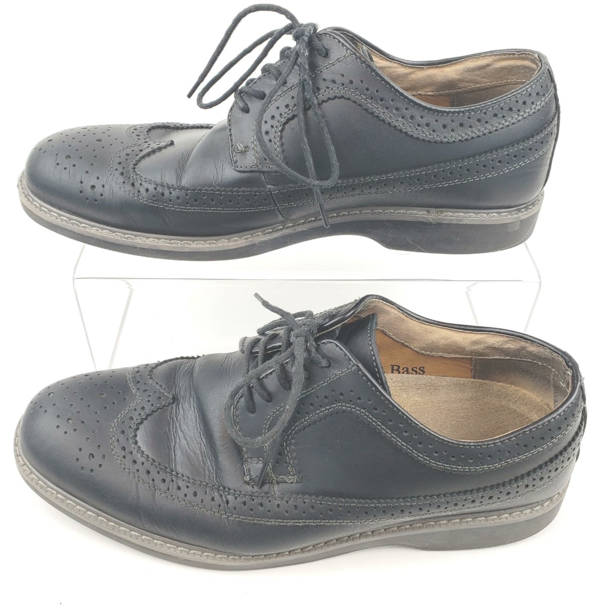 GH Bass Co Windsor Wingtips Oxford Leather Tie Black Mens  display picture 1