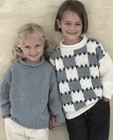 0087 BABY GIRLS DK JUMPERS KNITTING PATTERN 22"- 30"