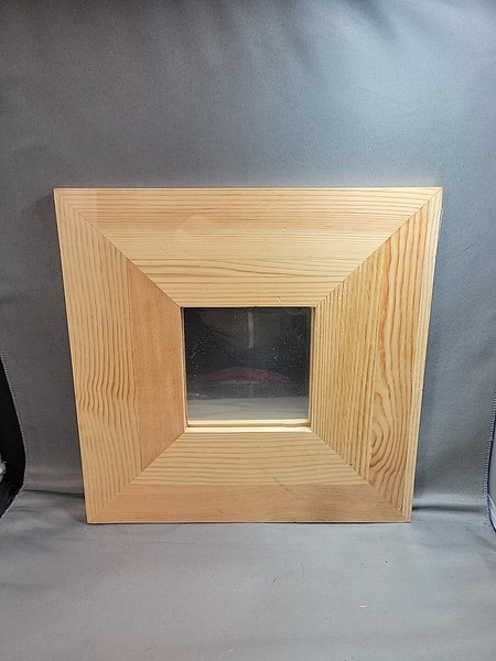 Espejo IKEA MALMA Madera Natural Enmarcado 10"x10" Pino Sin Acabar 