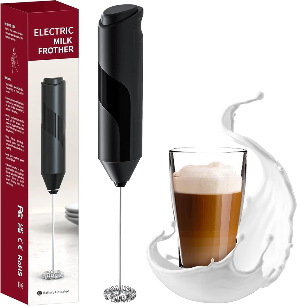 Milk Frother Wand, Handheld Milk Frother Drink Mixer, Electric Whisk Foam Maker Milk Frother Wand, Handheld Milk Frother Drink Mixer, Electric Whisk Foam Maker