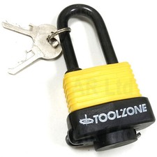 Long Shackle Padlock Weather Resistant Shed Gate Garage Outdoor Padlocks 40mm