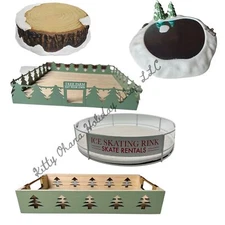 Target Bullseye Wondershop Christmas Decorating Trays Village Props - U PICK